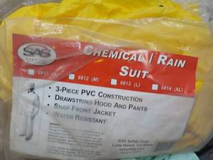 SAS Chemical Rain Suit size M...