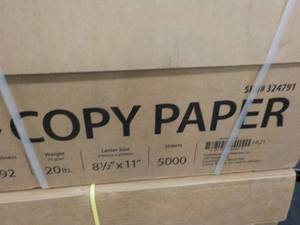 5000 sheets 8.5 x 11 White Copy Pa...