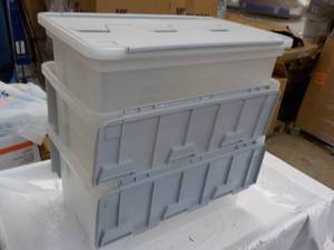 3 Self Locking Totes...