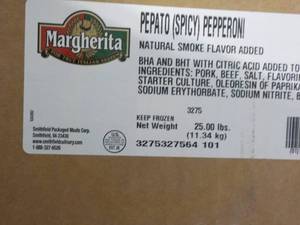 D - 25 lb. Box Frozen Margherita Pe...