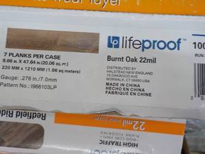 6 ctns Burnt Oak Lifeproof Rigid Co...