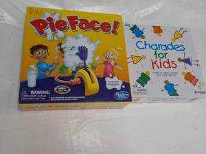 Pie Face and Charades for Kids...