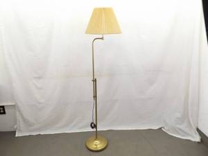 WORKING Mid Century Modern Brass Floor Lamp
