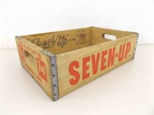 Vintage Wood 7Up Soda Crate