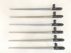 6 Vintage Overstock 12 Blade SKS Spike Bayonets