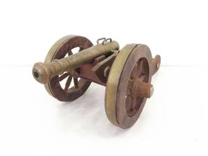 Vintage Brass Replica Cannon