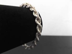 .925 Sterling Silver Thick Rope Bracelet
