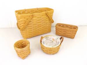 4 Longaberger Baskets