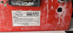 lot 536 image: Chicago Electric Bench Top Tile Saw 7