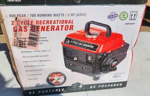 lot 570 image: NEW IN BOX 2 Cycle Gas Generator 2HP