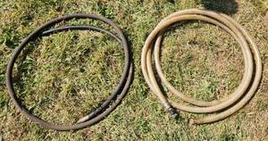 lot 581 image: Hoses - Nalgene reinforced PVC Tubing, Metal Fittings