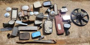 lot 591 image: Awesome Vintage Lot of Auto Mirrors - Antennas