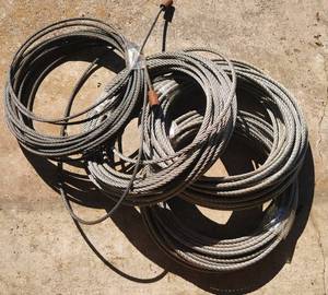 lot 616 image: Shaw Box Steel Crane Cables