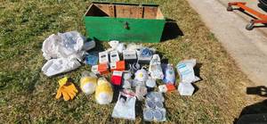 lot 664 image: Large HAZMAT LOT Respirators, Filters, Goggles, Suits