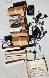 lot 678 image: BODINE Light Assemblys Inverter Ballists, Bulbs, Hardware