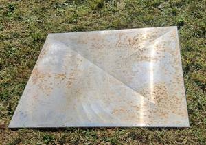 lot 680 image: Heavy piece of Sheet Metal 47 x 37 Heavy