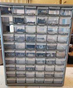 lot 697 image: Organizer with assorted Nails & Screws