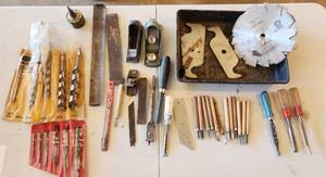 lot 700 image: Wood working Tools, Auger Bit Set, Drill Bits,