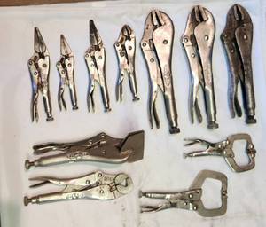 lot 41 image: Large Lot of Vise Grips