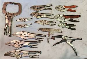 lot 42 image: Large Lot of Vice Grips