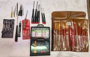 lot 52 image: TOOL LOT- WIHA Screwdrivers, Pittsburgh Screw Driver Set, GE Alignment Tool Kit