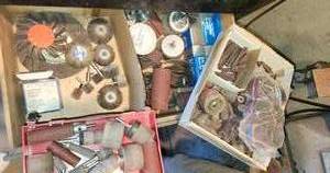 lot 17 image: Large Lot of Sanding Drums, Sand Paper