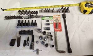 lot 129 image: LARGE LOT Socket Drill Heads Assorted Brands & Sizes