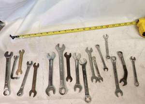 lot 133 image: Large Lot of Metric Wrenches Various Brands