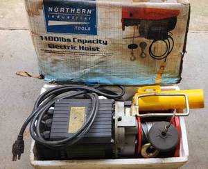 lot 269 image: Northern Industrial Electric Hoist  WORKS