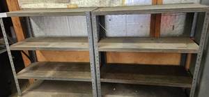 lot 277 image: Shop Metal Shelving
