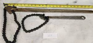 lot 327 image: Craftsman Adjustable Chain Wrenches