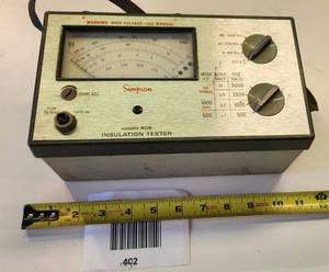 lot 402 image: Simpson Insulation Tester