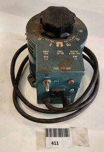 lot 411 image: STACO Electric variable Auto transformer