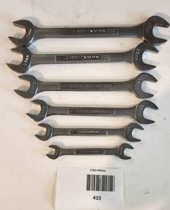 lot 415 image: Craftsman Wrenches Open ended Metric