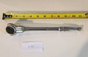 lot 499 image: SNAP ON CHROME ROUND FLEX HEAD RATCHET