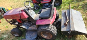 lot 485 image: BOLENS Mower WITH Tiller  NEW BATTERY WORKS GREAT