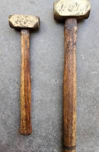 lot 168 image: Brass Head Hammers NICE