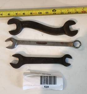 lot 419 image: Vintage Wrench Lot