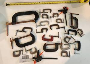 lot 422 image: Huge lot of C clamps
