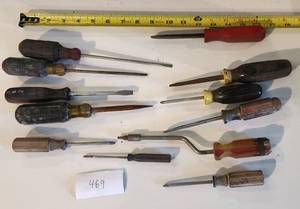 lot 469 image: Screwdriver Lot Philips and standard