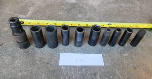 lot 232 image: Standard Impact  Sockets