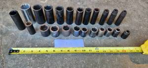 lot 233 image: Standard  Impact Sockets