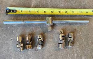 lot 236 image: INDESTRO Sliding T Breaker Bar swivel drive Socket  Craftsman 