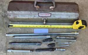 lot 237 image: Socket Extensions Craftsman Tool Box