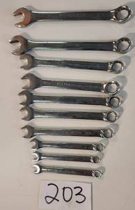 lot 203 image: Pittsburgh Metric & Standard Wrenches