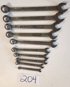 lot 204 image: Craftsman Standard Wrenches Lot