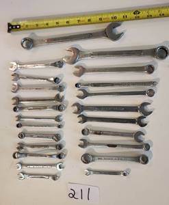 lot 211 image: Lot of Open Box End Wrenches