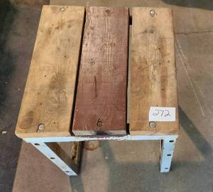 lot 272 image: Home Made Angle Iron Stand VERY HEAVY