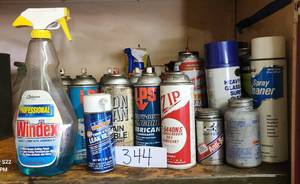 lot 344 image: IronMan Chain Lube, Lubricants, Brake Cleaners 