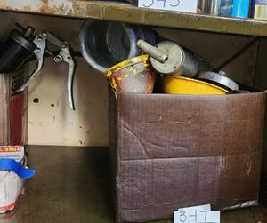 lot 347 image: Oil Filter Wrenches  Oil Funnels